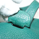 HERMES Evelyn 3 GM Shoulder Bag Leather Green Auth bs29763A-12