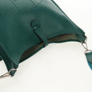 HERMES Evelyn 3 GM Shoulder Bag Leather Green Auth bs29763A-6