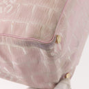 CHANEL New Travel Line Tote Bag Nylon Pink CC Auth bs29764-15