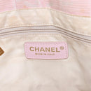CHANEL New Travel Line Tote Bag Nylon Pink CC Auth bs29764-17