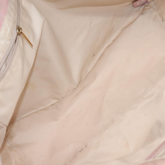 CHANEL New Travel Line Tote Bag Nylon Pink CC Auth bs29764