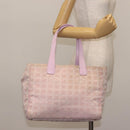 CHANEL New Travel Line Tote Bag Nylon Pink CC Auth bs29764-20