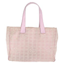 CHANEL New Travel Line Tote Bag Nylon Pink CC Auth bs29764-2