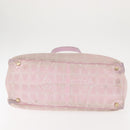 CHANEL New Travel Line Tote Bag Nylon Pink CC Auth bs29764-5