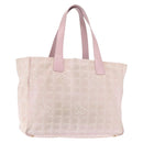 CHANEL New Travel Line Tote Bag Nylon Pink CC Auth bs29765-1