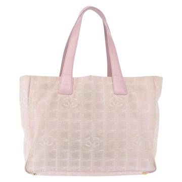 CHANEL New Travel Line Tote Bag Nylon Pink CC Auth bs29765 - 0