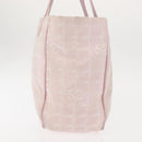 CHANEL New Travel Line Tote Bag Nylon Pink CC Auth bs29765-3