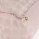 CHANEL New Travel Line Tote Bag Nylon Pink CC Auth bs29765-9