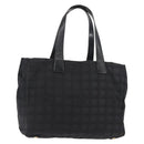 CHANEL New Travel Line Tote Bag Nylon Black CC Auth bs29766-1