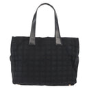 CHANEL New Travel Line Tote Bag Nylon Black CC Auth bs29766-2