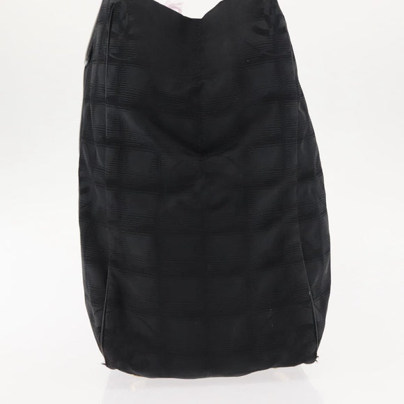 CHANEL New Travel Line Tote Bag Nylon Black CC Auth bs29766