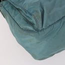 PRADA Shoulder Bag Nylon Green Silver Auth bs29768-15