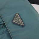 PRADA Shoulder Bag Nylon Green Silver Auth bs29768-18