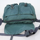 PRADA Shoulder Bag Nylon Green Silver Auth bs29768-9