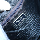 PRADA Shoulder Bag Nylon Green Silver Auth bs29768-20