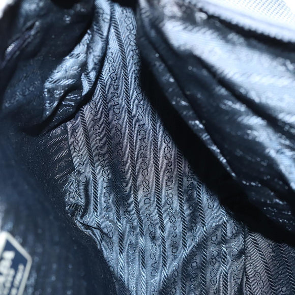 PRADA Shoulder Bag Nylon Green Silver Auth bs29768