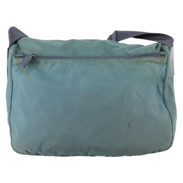 PRADA Shoulder Bag Nylon Green Silver Auth bs29768 - 0