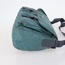 PRADA Shoulder Bag Nylon Green Silver Auth bs29768-3