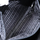 PRADA Tote Bag Nylon Black Silver Auth bs29772-23
