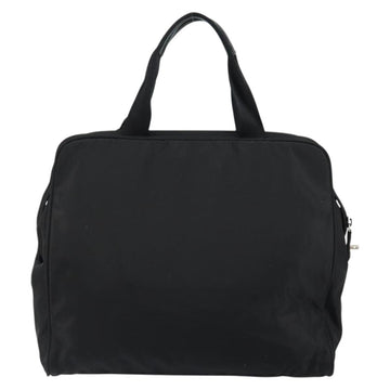 PRADA Tote Bag Nylon Black Silver Auth bs29772 - 0