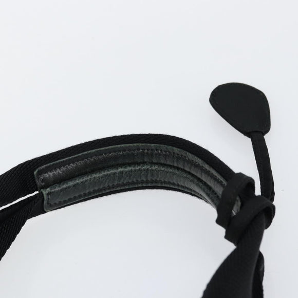 PRADA Tote Bag Nylon Black Silver Auth bs29772