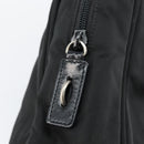 PRADA Tote Bag Nylon Black Silver Auth bs29773-18
