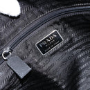 PRADA Tote Bag Nylon Black Silver Auth bs29773-19