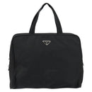 PRADA Tote Bag Nylon Black Silver Auth bs29773-13