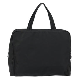 PRADA Tote Bag Nylon Black Silver Auth bs29773 - 0
