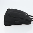 PRADA Tote Bag Nylon Black Silver Auth bs29773-3
