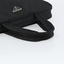 PRADA Tote Bag Nylon Black Silver Auth bs29773-7