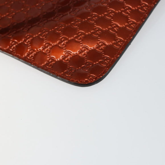 GUCCI Micro GG Canvas iPad Case Enamel Bronze 256575 Auth bs29775