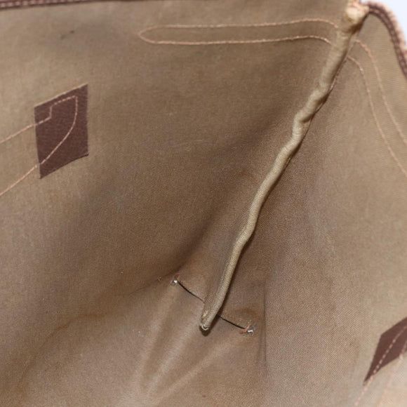 GUCCI GG Supreme Tote Bag PVC Beige Brown 39 02 061 Auth bs29779