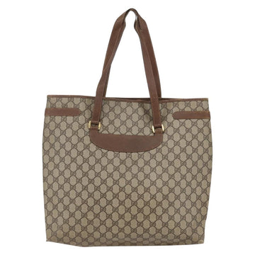 GUCCI GG Supreme Tote Bag PVC Beige Brown 39 02 061 Auth bs29779 - 0