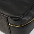 CHANEL COCO Mark Vanity Pouch Caviar Skin Black Gold CC Auth bs29781-8