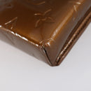 LOUIS VUITTON Monogram Vernis Green Cigarette Case Bronze M91156 Auth bs29785-14