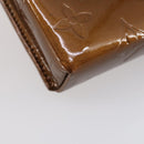 LOUIS VUITTON Monogram Vernis Green Cigarette Case Bronze M91156 Auth bs29785-15