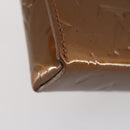 LOUIS VUITTON Monogram Vernis Green Cigarette Case Bronze M91156 Auth bs29785-17