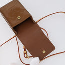 LOUIS VUITTON Monogram Vernis Green Cigarette Case Bronze M91156 Auth bs29785-9