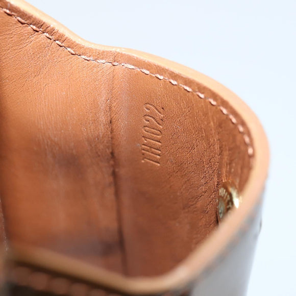 LOUIS VUITTON Monogram Vernis Green Cigarette Case Bronze M91156 Auth bs29785