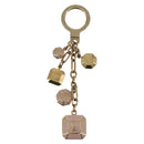LOUIS VUITTON Porte Cles Cabochon Key Holder Gold Pink M66461 LV Auth bs29789-2