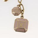 LOUIS VUITTON Porte Cles Cabochon Key Holder Gold Pink M66461 LV Auth bs29789-4