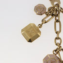 LOUIS VUITTON Porte Cles Cabochon Key Holder Gold Pink M66461 LV Auth bs29789-5