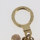 LOUIS VUITTON Porte Cles Cabochon Key Holder Gold Pink M66461 LV Auth bs29789-7