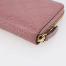 GUCCI GG Canvas Guccissima Long Wallet Leather Pink 410102 203887 Auth bs29790-15