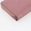 GUCCI GG Canvas Guccissima Long Wallet Leather Pink 410102 203887 Auth bs29790-16