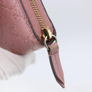 GUCCI GG Canvas Guccissima Long Wallet Leather Pink 410102 203887 Auth bs29790-8