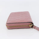 GUCCI GG Canvas Guccissima Long Wallet Leather Pink 410102 203887 Auth bs29790-3