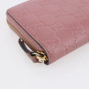 GUCCI GG Canvas Guccissima Long Wallet Leather Pink 410102 203887 Auth bs29790-14