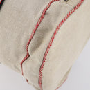 BOTTEGAVENETA Boston Bag Canvas Leather 2way Beige Auth bs29791-15